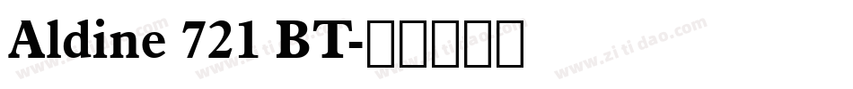 Aldine 721 BT字体转换